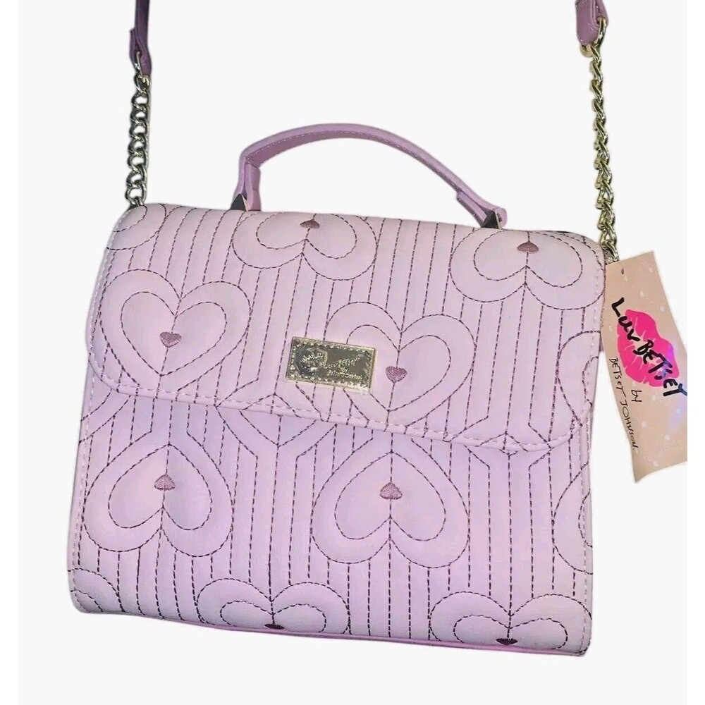 Luv Betsey by Betsey Johnson Blush Handbag Crossbody NWT - Picture 5 of 5